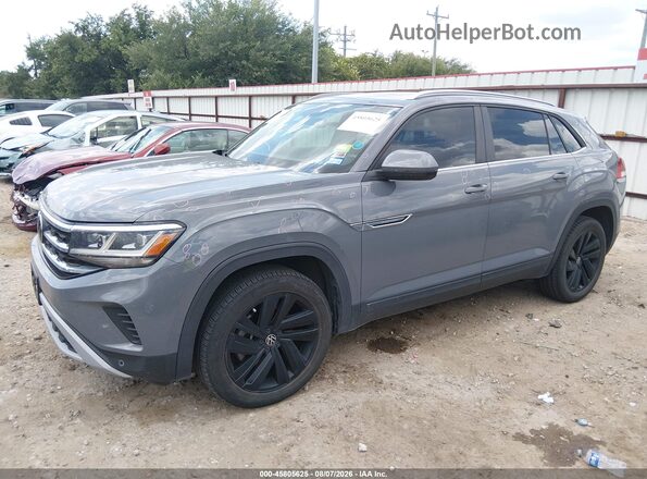 1V2KC2CA1MC203689 2021 VOLKSWAGEN ATLAS Серый Передняя левая четверть