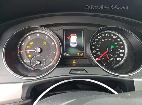 1V2KC2CA9MC226783 2021 VOLKSWAGEN ATLAS Gray Սարքավորումների վահանակի տեսք