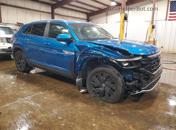1V2KE2CA1SC215316 2025 VOLKSWAGEN ATLAS Blue Передня права чверть