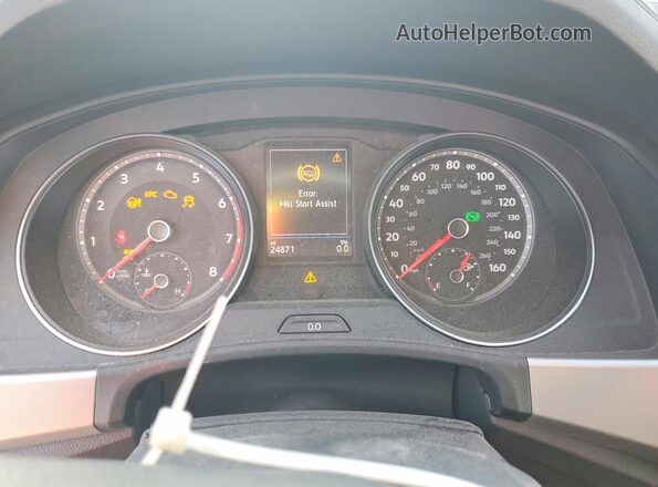 1V2KE2CA2MC207440 2021 VOLKSWAGEN ATLAS Black Вид щитка приладів