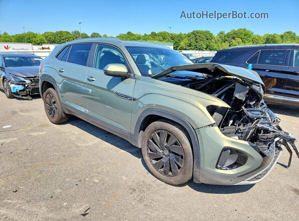 1V2KE2CA6SC229499 2025 VOLKSWAGEN ATLAS Зеленый Передняя правая четверть
