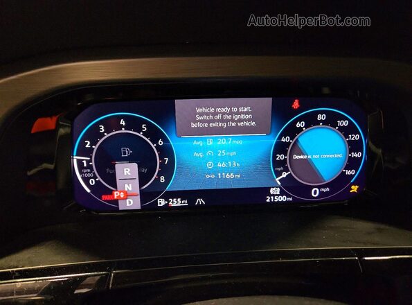 1V2KE2CA8RC239929 2024 VOLKSWAGEN ATLAS Gray Вид щитка приладів