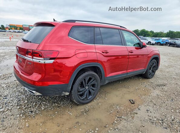 1V2KP2CA3NC509976 2022 VOLKSWAGEN ATLAS Красный Задняя правая четверть