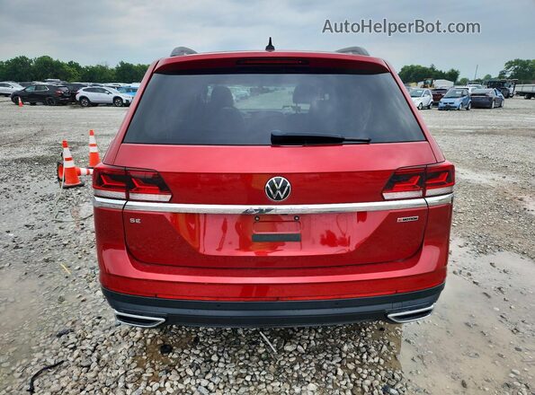 1V2KP2CA3NC509976 2022 VOLKSWAGEN ATLAS Красный Вид сзади