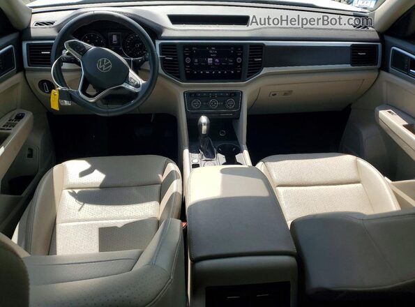1V2KP2CA7MC609609 2021 VOLKSWAGEN ATLAS White Вид панелі приладів