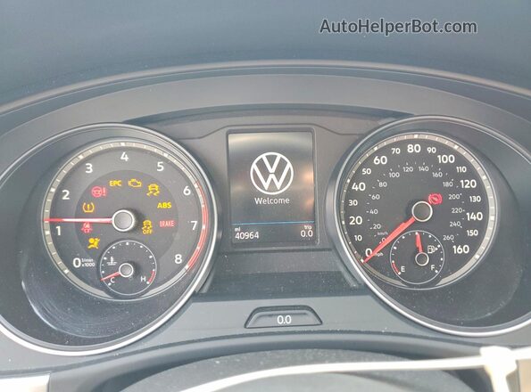 1V2KP2CA7MC609609 2021 VOLKSWAGEN ATLAS White Вид щитка приладів
