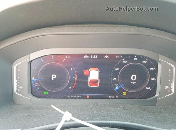 1V2KR2CA1PC531293 2023 VOLKSWAGEN ATLAS Black Instrument cluster view