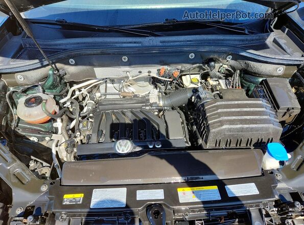 1V2KR2CA2MC557624 2021 VOLKSWAGEN ATLAS Green Vista del compartimento del motor