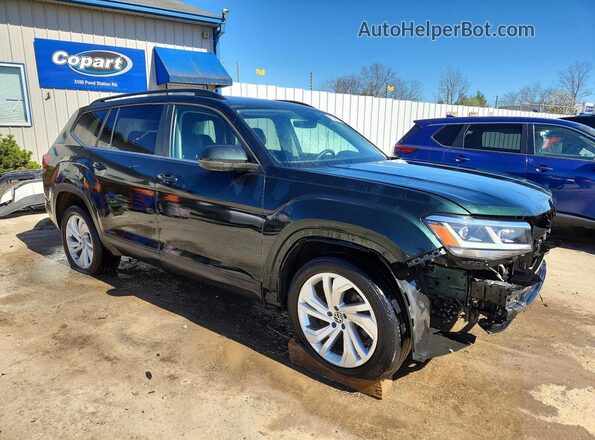1V2KR2CA2MC557624 2021 VOLKSWAGEN ATLAS Green Delantero derecho