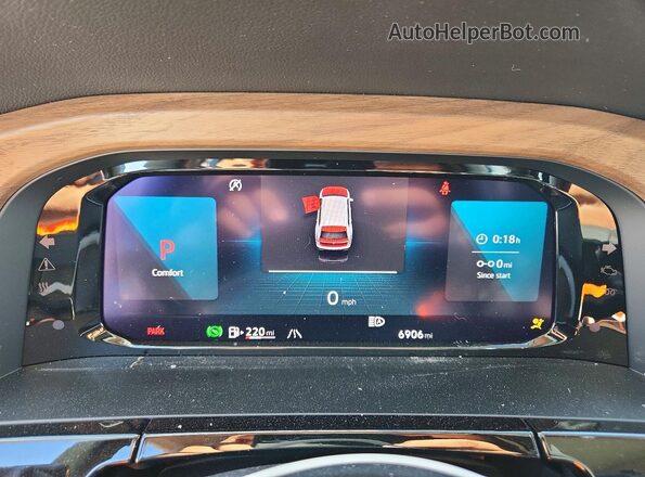 1V2KR2CA3SC560741 2025 VOLKSWAGEN ATLAS Blue Vista del cuadro de instrumentos