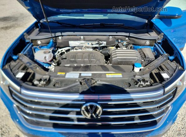 1V2KR2CA3SC560741 2025 VOLKSWAGEN ATLAS Blue Vista del compartimento del motor