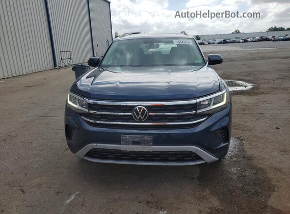 1V2KR2CA4MC603115 2021 VOLKSWAGEN ATLAS Blue Вид спереду