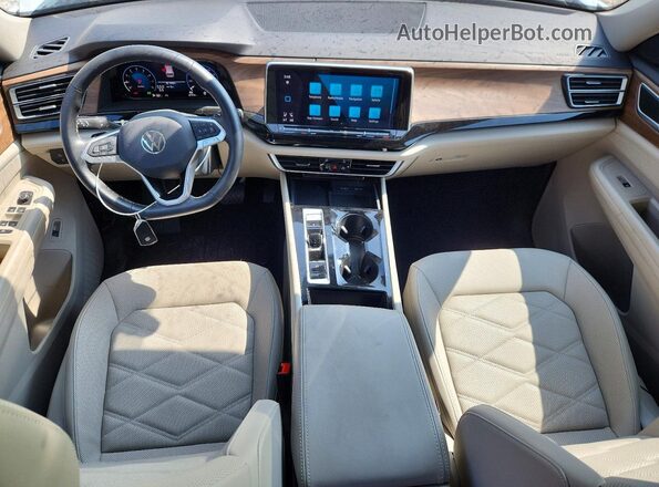1V2KR2CA5RC583268 2024 VOLKSWAGEN ATLAS White წინა პანელის ხედი