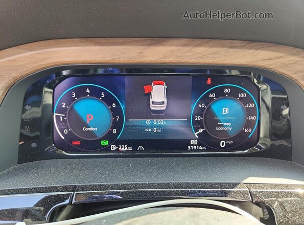 1V2KR2CA5RC583268 2024 VOLKSWAGEN ATLAS White ხელსაწყოთა პანელის ხედი