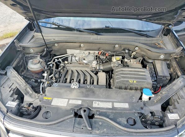 1V2KR2CA6MC505199 2021 VOLKSWAGEN ATLAS Black ძრავის განყოფილების ხედი