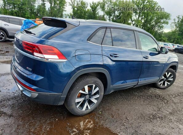 1V2LC2CA1NC216481 2022 VOLKSWAGEN ATLAS Blue Trasero derecho