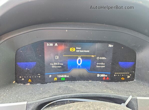 1V2LC2CA1NC216481 2022 VOLKSWAGEN ATLAS Blue Vista del cuadro de instrumentos