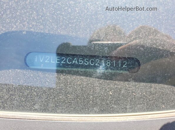 1V2LE2CA5SC218112 2025 VOLKSWAGEN ATLAS Синий Вид наклейки с VIN-кодом