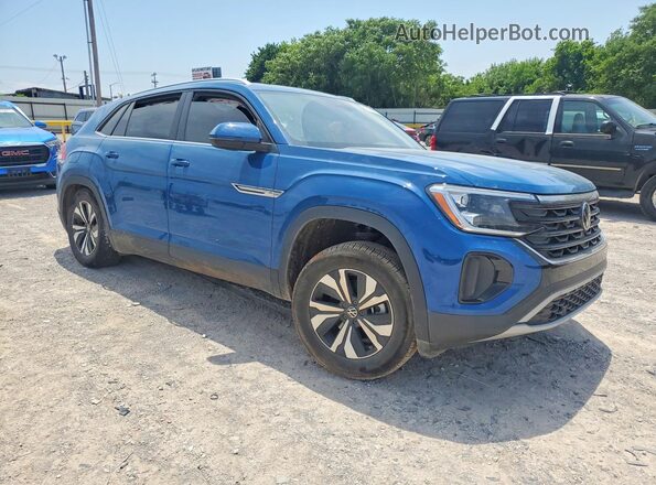 1V2LE2CA5SC218112 2025 VOLKSWAGEN ATLAS Синий Передняя правая четверть