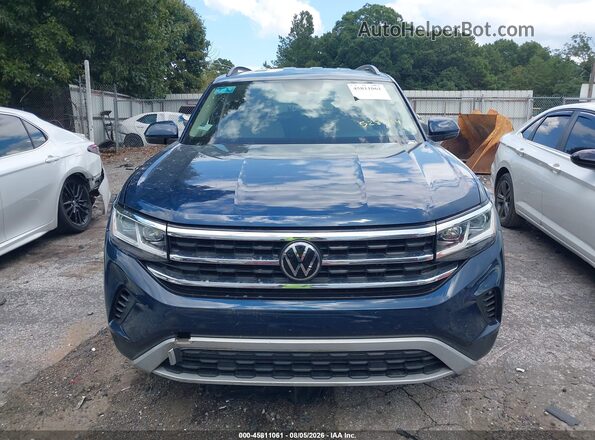 1V2LP2CA2MC528764 2021 VOLKSWAGEN ATLAS Синий Вид щитка приборов