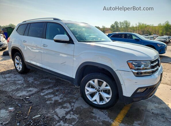 1V2LR2CA0KC547546 2019 VOLKSWAGEN ATLAS White Delantero derecho