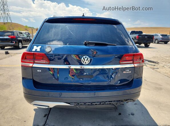 1V2LR2CA1JC513355 2018 VOLKSWAGEN ATLAS Blue Vista trasera