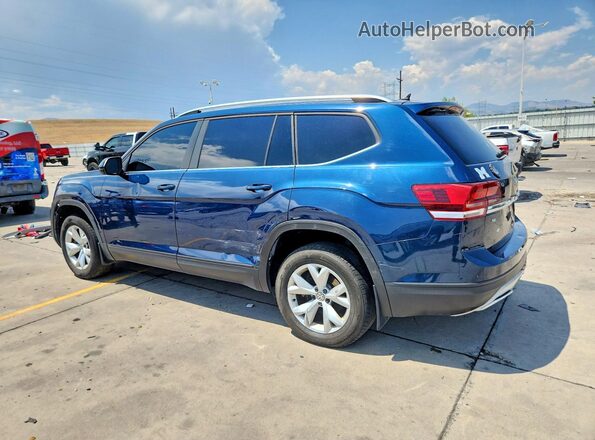 1V2LR2CA1JC513355 2018 VOLKSWAGEN ATLAS Blue Trasero izquierdo