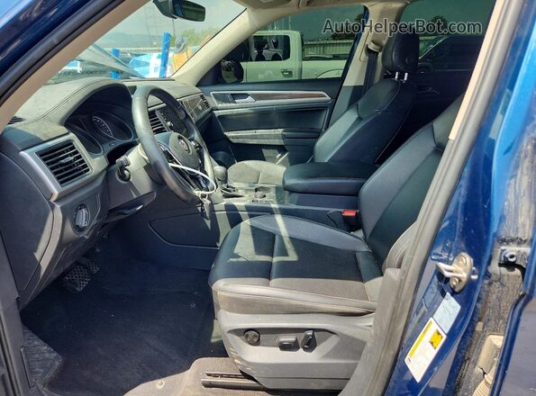 1V2LR2CA1JC513355 2018 VOLKSWAGEN ATLAS Blue Vista interior delantera