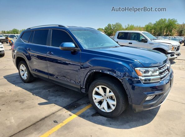 1V2LR2CA1JC513355 2018 VOLKSWAGEN ATLAS Blue Delantero derecho