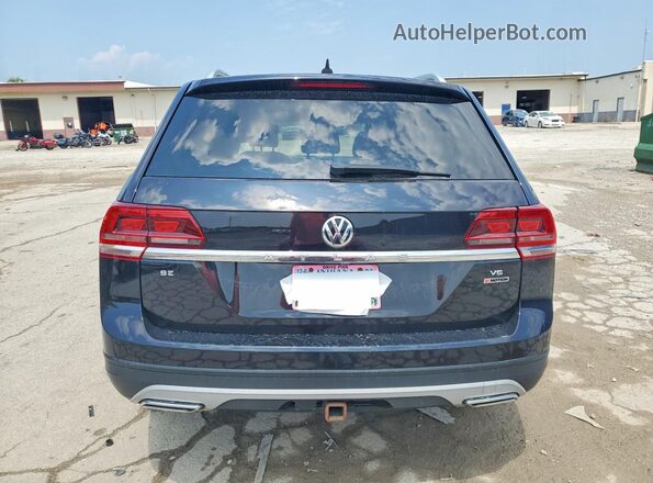 1V2LR2CA1JC568789 2018 VOLKSWAGEN ATLAS Black Հետևի տեսք