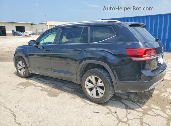 1V2LR2CA1JC568789 2018 VOLKSWAGEN ATLAS Black Հետևի ձախ