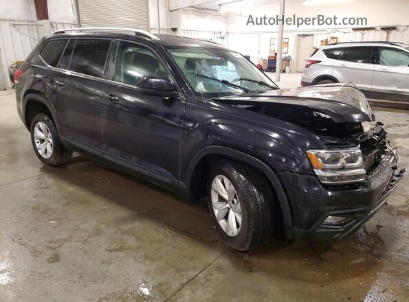 1V2LR2CA1KC530142 2019 VOLKSWAGEN ATLAS Black წინა მარჯვენა