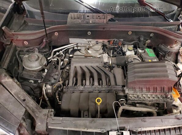 1V2LR2CA1KC530142 2019 VOLKSWAGEN ATLAS Black ძრავის განყოფილების ხედი