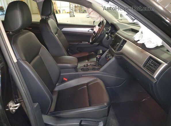 1V2LR2CA1KC530142 2019 VOLKSWAGEN ATLAS Black წინა სალონის ხედი