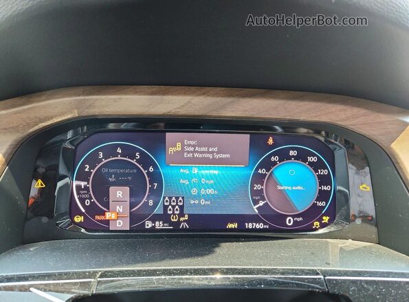1V2LR2CA2SC539402 2025 VOLKSWAGEN ATLAS Black Вид щитка приладів