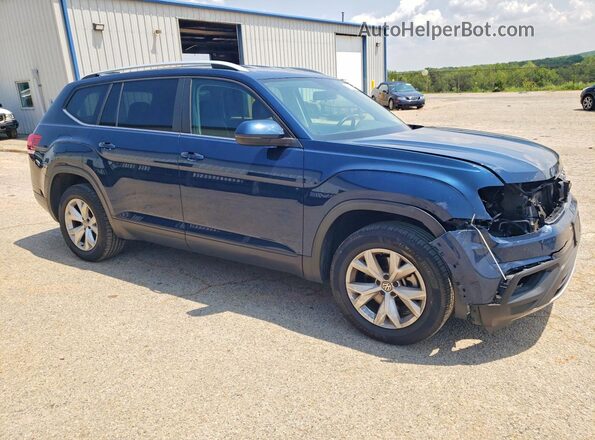 1V2LR2CA5KC612696 2019 VOLKSWAGEN ATLAS Blue Delantero derecho