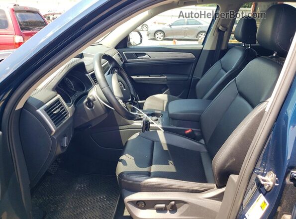 1V2LR2CA5KC612696 2019 VOLKSWAGEN ATLAS Blue Vista interior delantera