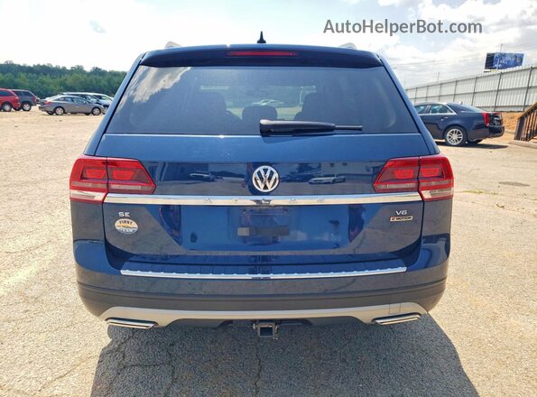 1V2LR2CA5KC612696 2019 VOLKSWAGEN ATLAS Blue Vista trasera