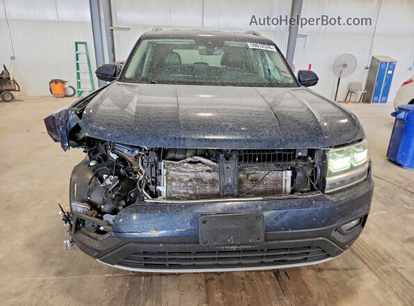 1V2LR2CA7JC513344 2018 VOLKSWAGEN ATLAS Blue Front view