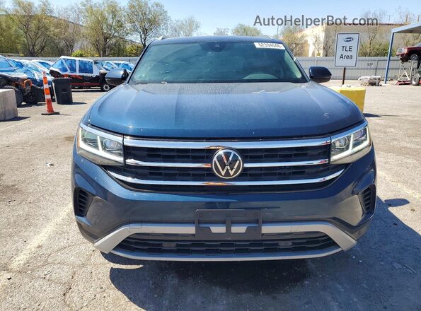 1V2ME2CA3LC208507 2020 VOLKSWAGEN ATLAS Blue Вид спереду