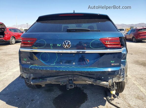 1V2ME2CA3LC208507 2020 VOLKSWAGEN ATLAS Blue Вид ззаду