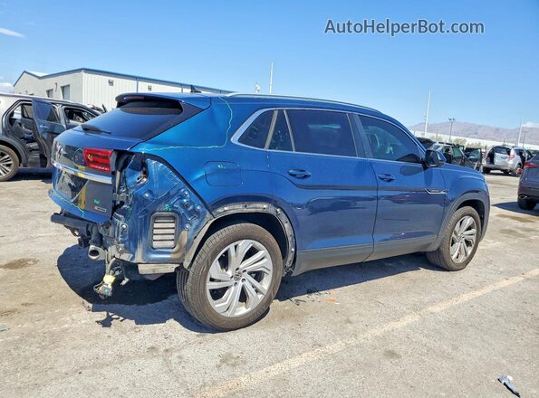 1V2ME2CA3LC208507 2020 VOLKSWAGEN ATLAS Blue Задня права чверть