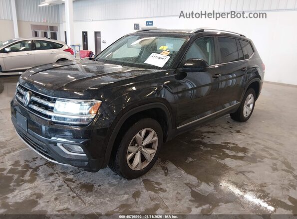 1V2MR2CA0JC535075 2018 VOLKSWAGEN ATLAS Black Передня ліва чверть