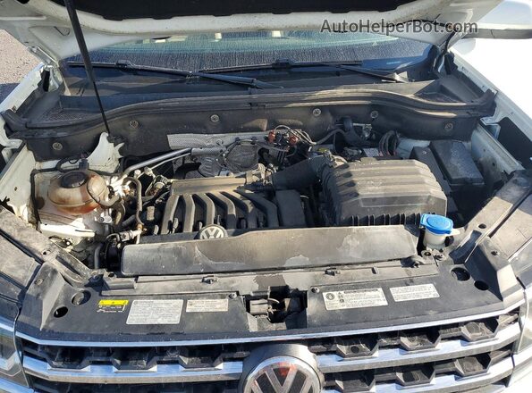 1V2MR2CA0JC596362 2018 VOLKSWAGEN ATLAS White ძრავის განყოფილების ხედი
