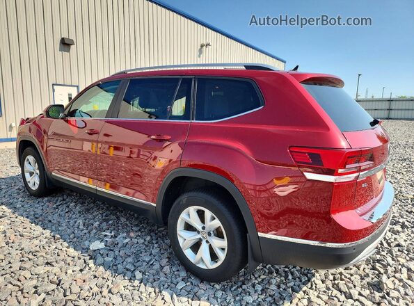 1V2MR2CA6JC520158 2018 VOLKSWAGEN ATLAS Red უკანა მარცხენა