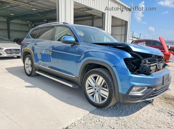 1V2MR2CA8KC510555 2019 VOLKSWAGEN ATLAS Blue Front right