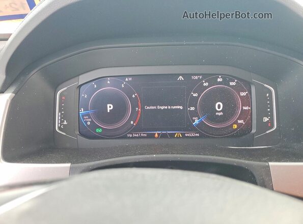 1V2MR2CAXKC595284 2019 VOLKSWAGEN ATLAS White Vista del cuadro de instrumentos
