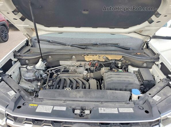 1V2MR2CAXKC595284 2019 VOLKSWAGEN ATLAS White Vista del compartimento del motor