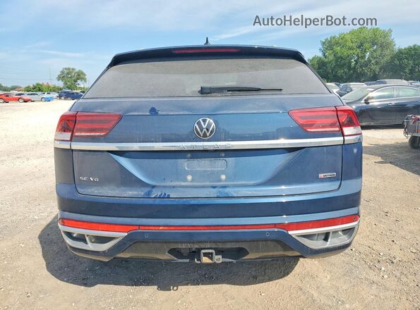 1V2NE2CA6MC201265 2021 VOLKSWAGEN ATLAS Blue Rear view