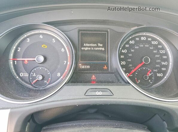 1V2NE2CA6MC201265 2021 VOLKSWAGEN ATLAS Blue Instrument cluster view